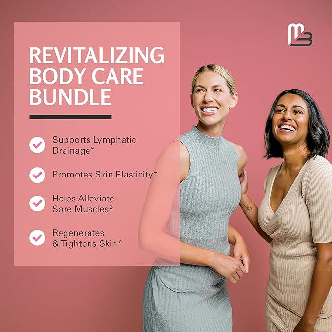 Anti Cellulite Massage Oil and Silicone Body Brush – Collagen and Stem Cell Skin Tightening Formula for Smoothing and Firming, 8 fl oz by M3 Naturals