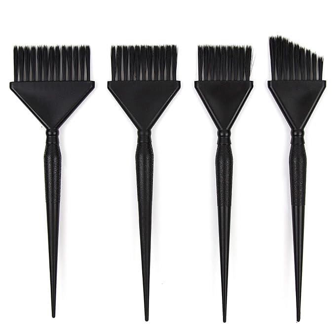 Hair Dye Brush Set - 4 Color Brushes for Hair Salon - Hair Color Brush Applicator Set - Balayage Brush - Hair Tint Brush - Hair Dying Brush - Hair Coloring Kit