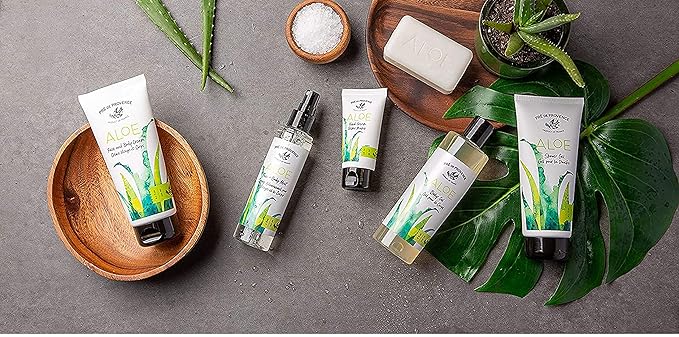 Organic Aloe Collection Hydrating Face and Body Cream (6.7oz), Fresh Cucumber Scent