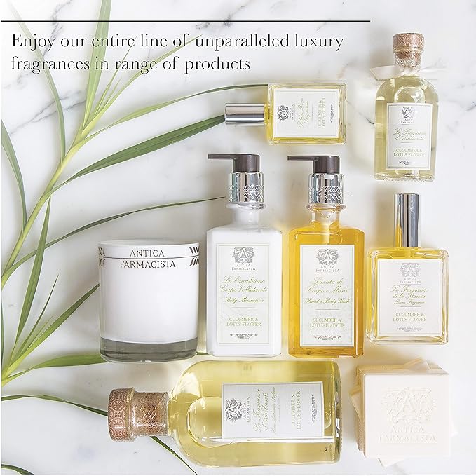 Antica Farmacista Body Moisturizer - Scented Moisturizing Lotion with Aloe Vera, Green Tea & Sweet Almond Oil - Luxury Gift for Any Occasion - Bergamot & Ocean Aria, 10 fl oz