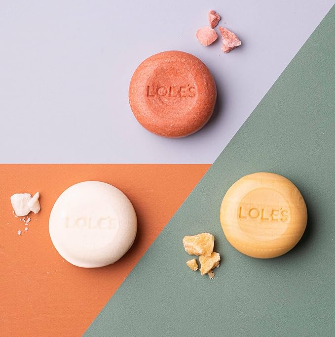 LOLE'S Shampoo Bar and Conditioner 2in1 with Argan Oil for Normal to Oily Hair, Repair & Damage Control, 99% Natural, Sustainably Sourced, 3.5Oz