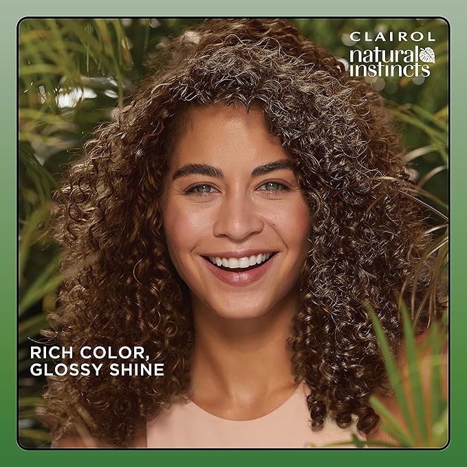 Clairol Natural Instincts Demi-Permanent Hair Dye, 2 Black Hair Color, Pack of 1