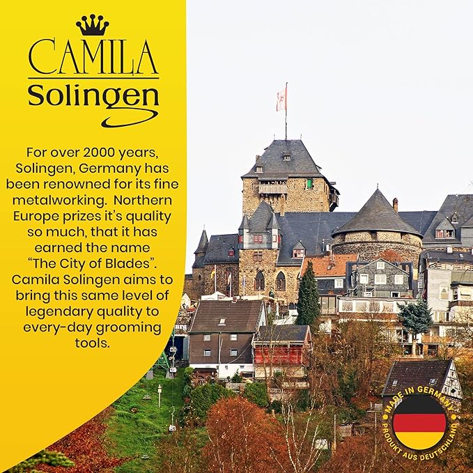 CS12-CS18 Professional 4" Fingernail Toenail Nipper/Clipper/Cutter Manicure and Pedicure Heavy Duty Super Sharp Curved Stainless Steel 15mm Blade Solingen Germany (Silver + Nail File)