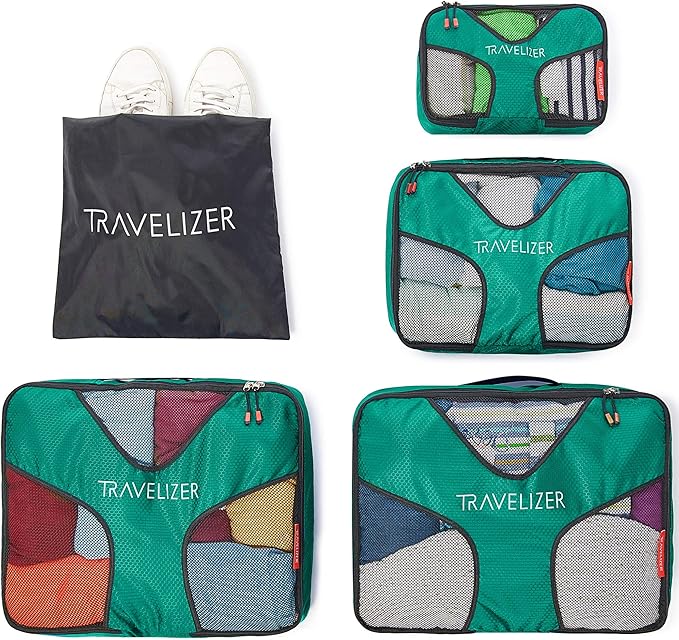 Travel Packing Cubes 5 pcs Luggage Organizer Set for Bag & Suitcase