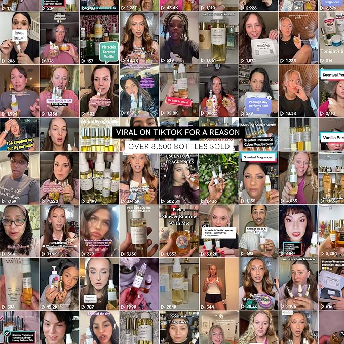 Ultra-Concentrated Hair & Body Perfume Mist, Long Lasting Women's Fragrance, Gourmand Perfumes for Women, Vegan and Cruelty Free (Love & Marhsmallows)