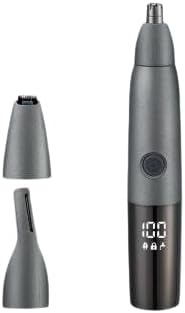 Nose Trimmer for Men and Women Painless Ear Nose Facial Eyebrow Hair Trimmer for Women Electric Ear and Nose Trimmer Dual Edge LED 3 in 1 Easy Clean IPX7 Waterproof
