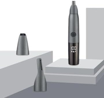 Nose Trimmer for Men and Women Painless Ear Nose Facial Eyebrow Hair Trimmer for Women Electric Ear and Nose Trimmer Dual Edge LED 3 in 1 Easy Clean IPX7 Waterproof