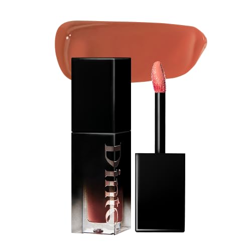 DINTO Blur-Glowy Lip Tint - Glossy Finish, Hydrating, Long Lasting, Lightweight Texture, Non-Sticky, Vegan & Cruelty-Free, K beauty (202 Sophia, 0.11 fl.oz)