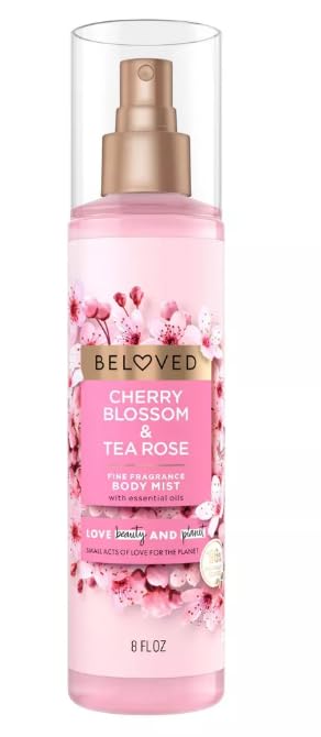 Beloved Cherry Blossom & Tea Rose Body Mist, 8 Fluid Ounces