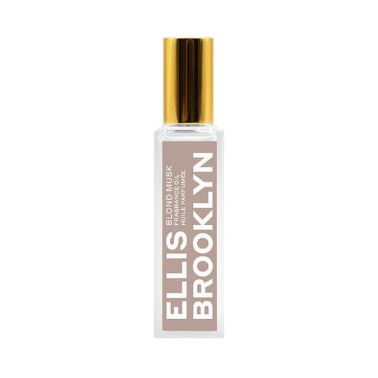 Ellis Brooklyn Blond Musk Perfume Oil Roll-On for Women – Clean White Musk Scent – Bergamot, Violet Petal, Waterlily, Rose & Vanilla Orchid – Long Lasting Fragrance, Travel-Friendly Rollerball, 15ml