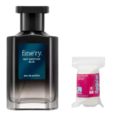 Finery Not Another Blue Men's Eau De Parfum | Men's Eau De Cologne, 2 fl oz | With Makeup Remover Pads Gift