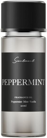 Scentiment - Peppermint Winter Collection Diffuser Oils | Aromatherapy Home Fragrance | Luxurious Scent with Notes of Peppermint, Mint, Vanilla, 20ml