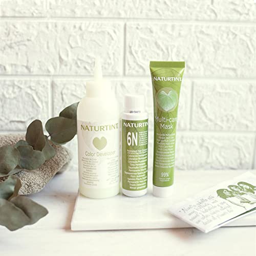 Naturtint 2N Brown Black Permanent Hair Color (Pack of 1), Ammonia Free, Vegan, Cruelty Free, up to 100% Gray Coverage, Long Lasting Results (Packaging may vary)