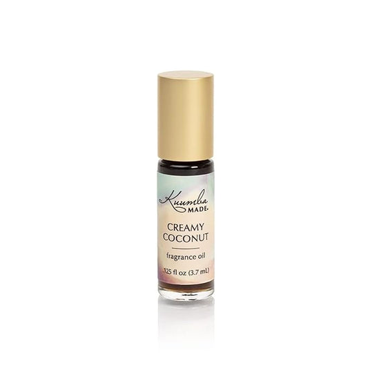 Kuumba Made Creamy Coconut Fragrance Oil Roll-On 0.13 fl oz (3.7ml) | Rollerball Perfume | Alcohol Free