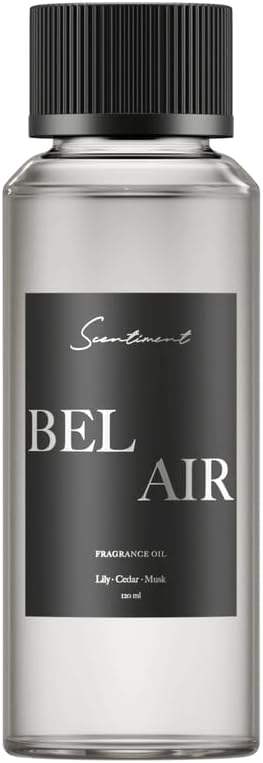 Scentiment Diffuser Oil - Bel Aiir | Aromatherapy Home Fragrance Oil | Luxurious Scent with Notes of Lily, Cedar, Musk (120ml)