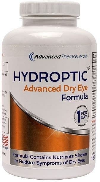 ADVANCED THERACEUTICALS Hydroptic Advanced Dry Eye Formula One-Per-Day 90-Day Supply - Supports Eye Nutrition & Tear Film with Astaxanthin, Omega-3, Vitamins - Areds 2