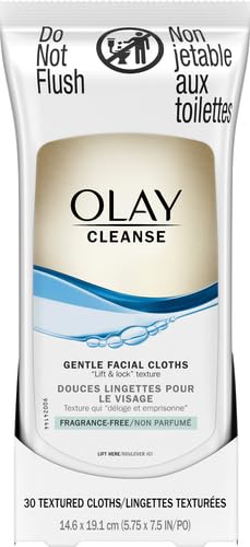 Olay Wet Cleansing Towelette, 30 Count (Pack of 12)