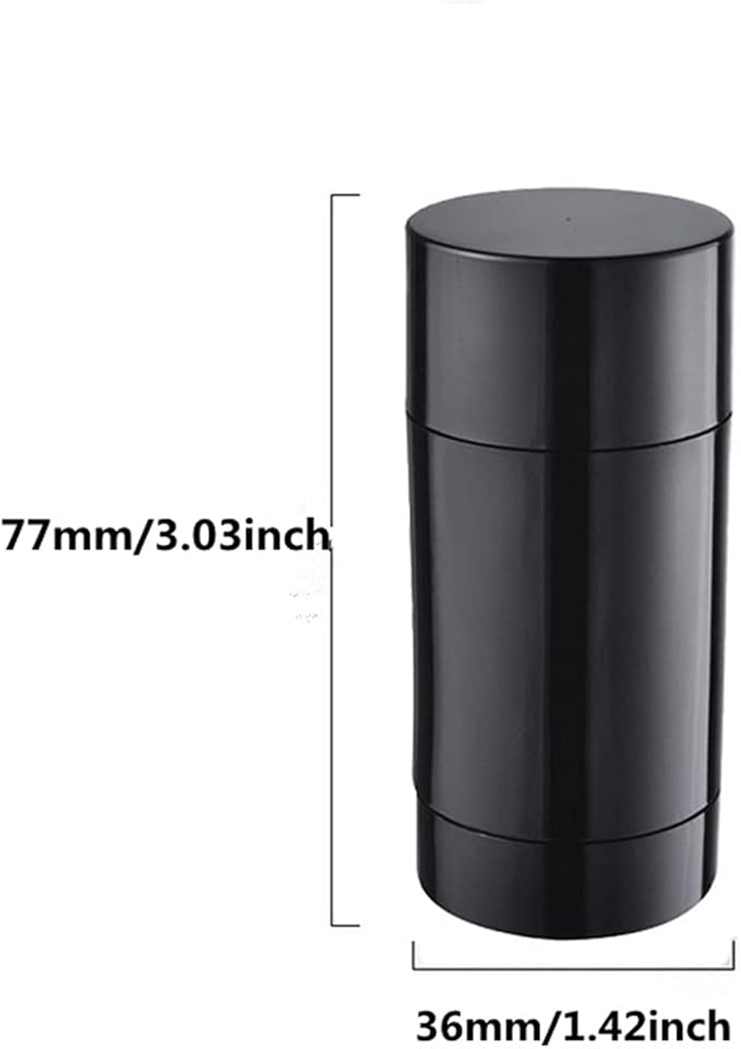 10 Pack 30ml Empty Round Deodorant Containers 1 Oz Twist Up Filling Stick Deodorant Container Plastic Deodorant Bottles Refillable Lip Balm Tube for Lipstick Crayon Chapstick DIY Make Own