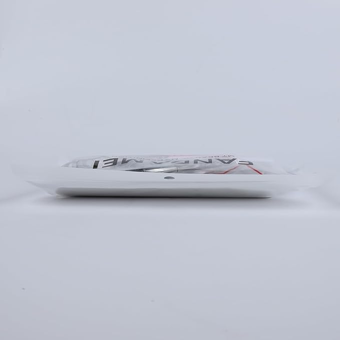 FANDAMEI Manicure Kit, Nail Files 100/180, Cuticle Nippers, Nail Buffer Block, Cuticle Pusher, Cuticle Peeler, Ingrown Toenail Tool, Toenail File, Nail Care Kit, Nail Tools for Manicure, White