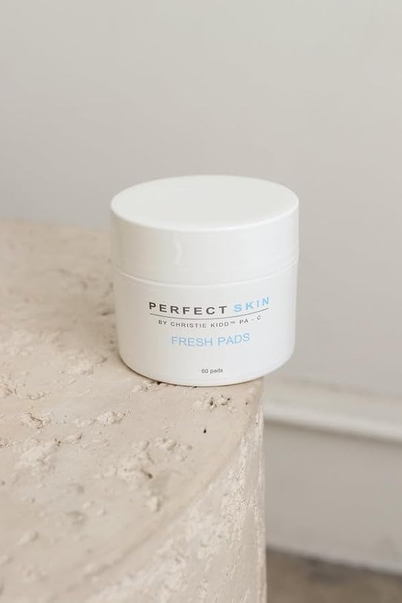 PERFECT SKIN BY CHRISTIE KIDD, PA-C | Fresh Pads – BHA Salicylic Acid Acne Treatment Pads with Niacinamide, Willow Bark & Witch Hazel – Reduces Blemishes, Tightens Pores, Brightens Skin - 60 Pads
