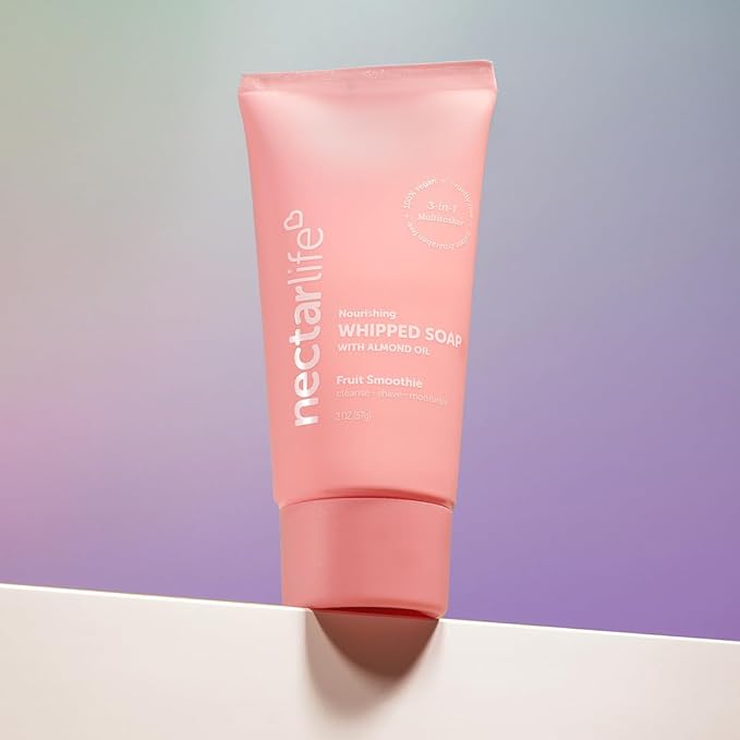 Nectar Bath Treats Whipped Soap and Shave Butter, Travel Size (2 Ounce, Fruit Smoothie)