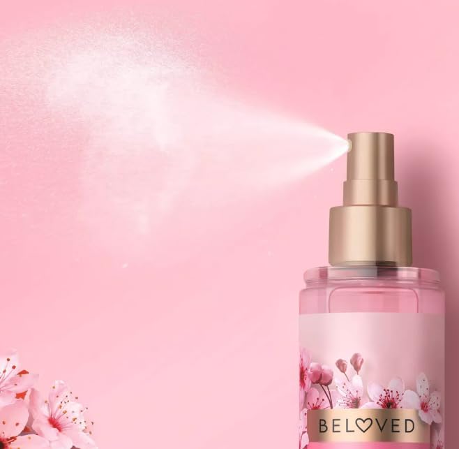 Beloved Cherry Blossom & Tea Rose Body Mist, 8 Fluid Ounces