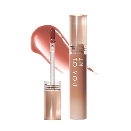 INTO YOU Lip Stain Long Lasting, Lip Gloss, Lip Tint, Lip Plumper Gloss, Glitter Lip Gloss, Liquid Lipstick, Vivid Color, Smudge-Proof, Lightweight, Naturally Moisturizing, Lip Oil For Dry Lips (G08)