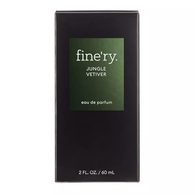 Finery JUNGLE VETIVER Men's Eau De Parfum | Men's Eau De Cologne, 2 fl oz | With Makeup Remover Pads Gift
