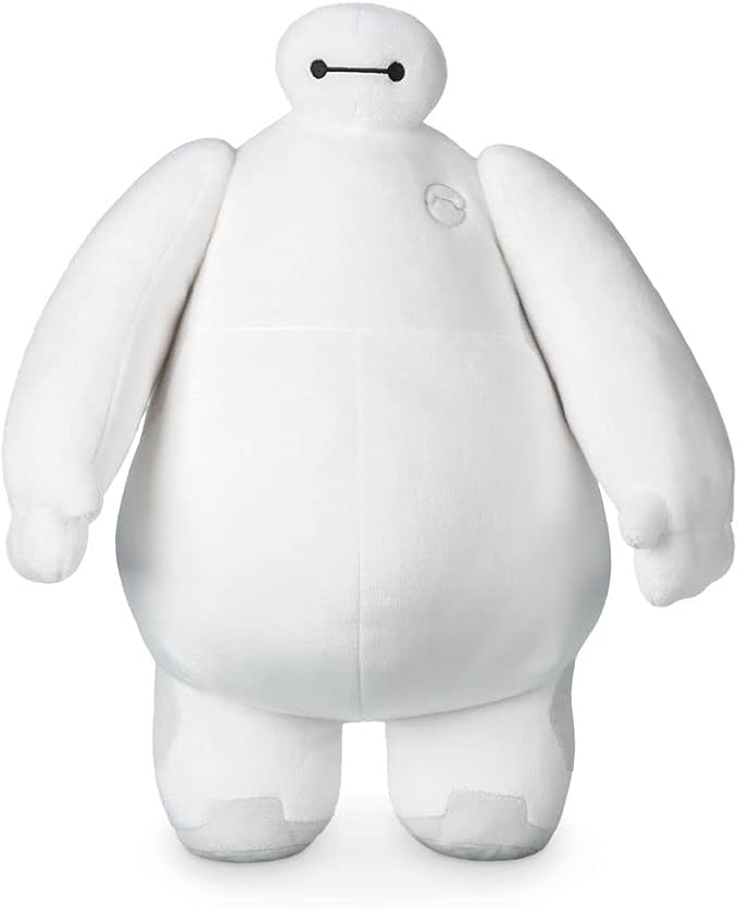 Disney Store Official Baymax Medium Soft Toy for Kids, Cuddly Character with Fuzzy Texture and Embroidered Details, Disney Plushy Suitable for All Ages