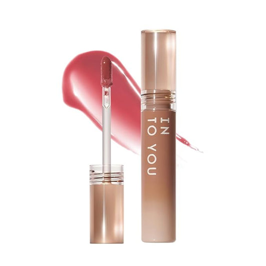 INTO YOU Lip Stain Long Lasting, Lip Gloss, Lip Tint, Lip Plumper Gloss, Glitter Lip Gloss, Liquid Lipstick, Vivid Color, Smudge-Proof, Lightweight, Naturally Moisturizing, Lip Oil For Dry Lips (G05)