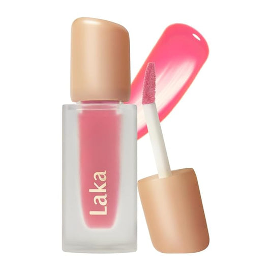 Laka Fruity Glam Tint, 4.5g/0.15oz, Glowing Lip Stain with Wide Color Spectrum, Hydrating & Lightweight Texture, Long-Lasting Bold Stain, Non-Sticky, Vegan, K-Beauty (#119 Dreaming)