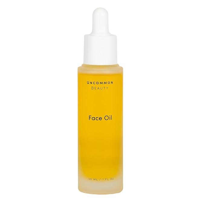 Uncommon Beauty Face Oil - Hydrating, Moisturizing, and Plumping Face Oil for Gua Sha - Featuring Jojoba Seed Oil and Sunflower Seed Oil - Vegan, Cruelty Free, Synthetic Fragrance Free, 1 FL OZ