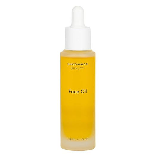 Uncommon Beauty Face Oil - Hydrating, Moisturizing, and Plumping Face Oil for Gua Sha - Featuring Jojoba Seed Oil and Sunflower Seed Oil - Vegan, Cruelty Free, Synthetic Fragrance Free, 1 FL OZ