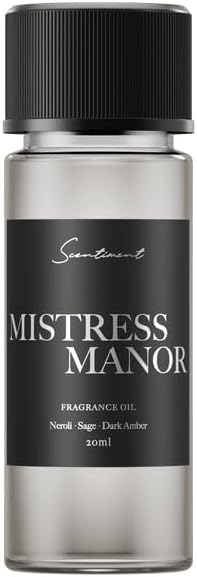 Scentiment Diffuser Oil - Mistress Manor | Aromatherapy Home Fragrance | Inspired by Luxury Five Star Hotel | Luxurious Scent with Notes of Neroli, Sage, Dark Amber (20ml)