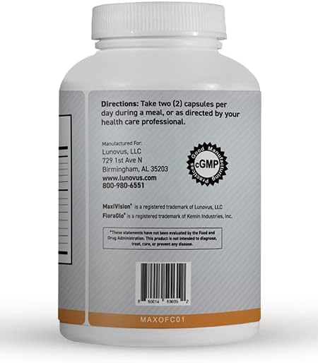 MaxiVision® Ocular Formula - AREDS2 - Eye Vitamins & Multivitamin - Lutein and Zeaxanthin - 1 Bottle (60 Capsules)