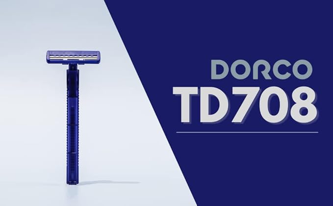 Dorco Fresh Twin Blade Disposable Razors for Men (240 Counts), Smooth & Comfortable Shave, Shaving Razors for Men, Non-Slip Handle, Ideal for Sensitive Skin & Travel