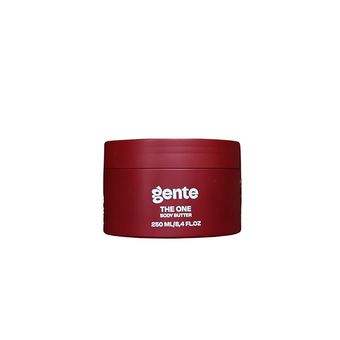 Gente Beauty The One Body Butter Intense Moisturizer with Cupuaçu, Hyaluronic Acid & Pracaxi Oil for Deep Hydration & Smooth Skin– 8.4 fl oz