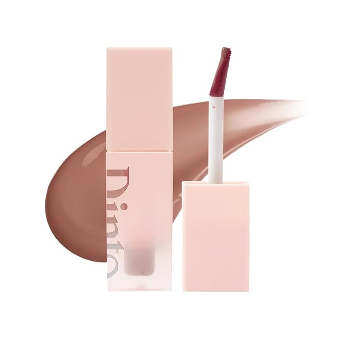 DINTO Blur-Jelly Plumping Lip Tint - Tinted Lip Plumpimg Gel Gloss, Long-Lasting, Moisturizing, Volumizing & Hydrating, Vegan & Cruelty-Free, K beauty (7 colors) (775 Woody Gelée, 0.11 fl.oz.)