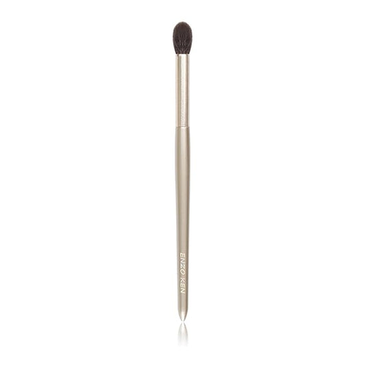 Natural Goat Hair Eye Shadow Brush, ENZO KEN Blending Eyeshadow Brush, Eye Shadow Blending Brush, Eye Blending Brush, Small Nose Contour Brush, Smudge Eye Brushes, Eyeshadow Blending Brush. Gold,E204L