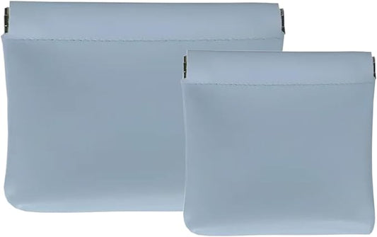 2 PCS Small Makeup Bag for Purse, mini Coin Purse for Women Lipstick Cosmetic Accessories Organizer, Mini Portable Cosmetic Bags, small Travel Kit Storage Pouch (1 Medium, 1 small), LQB-BD