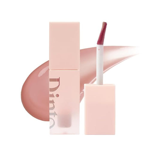 DINTO Blur-Jelly Plumping Lip Tint - Tinted Lip Plumpimg Gel Gloss, Long-Lasting, Moisturizing, Volumizing & Hydrating, Vegan & Cruelty-Free, K beauty (7 colors) (774 Nutty Gelée, 0.11 fl.oz.)