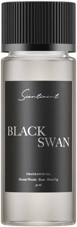 Scentiment Diffuser Oil - Black Swan | Aromatherapy Home Fragrance | Inspired by Edition® New York | Luxurious Scent with Notes of Blonde Woods, Rose, Black Fig (50 mL)