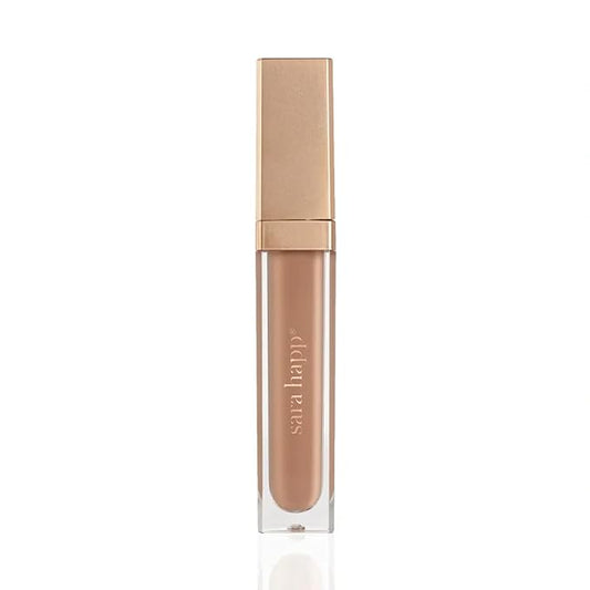Sara Happ Nude Slip Luxe Gloss - High-Impact Shine & Long-Lasting Wear, Nourish, Hydrate, and Heal Your Lips, 0.21 fl. oz.