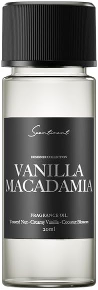 Scentiment Diffuser Oil - Vanilla Macadamia Fruit | Home Aromatherapy Fragrance Oil (20ml)