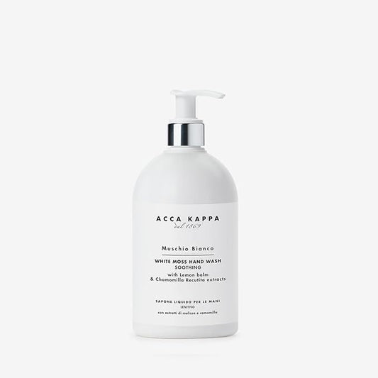Acca Kappa White Moss Hand Wash – Gentle Cleanser with Chamomile and Lemon Balm, 500ml