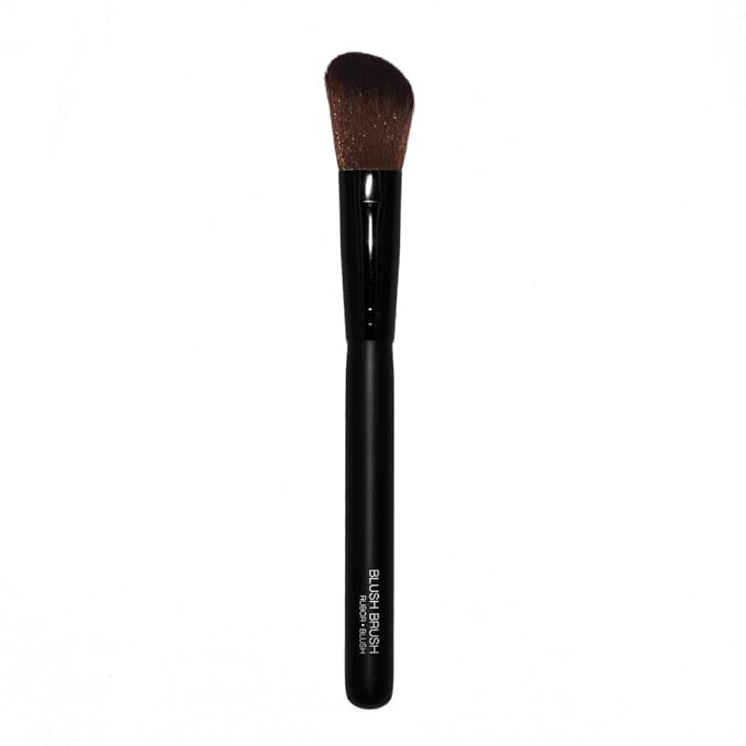 Palladio Blush Brush, Medium Sized Makeup Angled Brush, Soft Natural Bristles, Comfortable Grip, Flawlessly Contours & Defines, For Powder, Blush & Bronzer, Premium Quality & Professional Grade