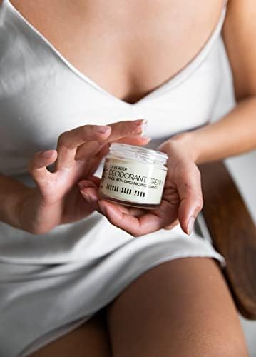 Little Seed Farm All Natural Deodorant Cream - Lavender - Aluminum Free Deodorant for Women or Men, Net Wt. 2.4oz | 68g
