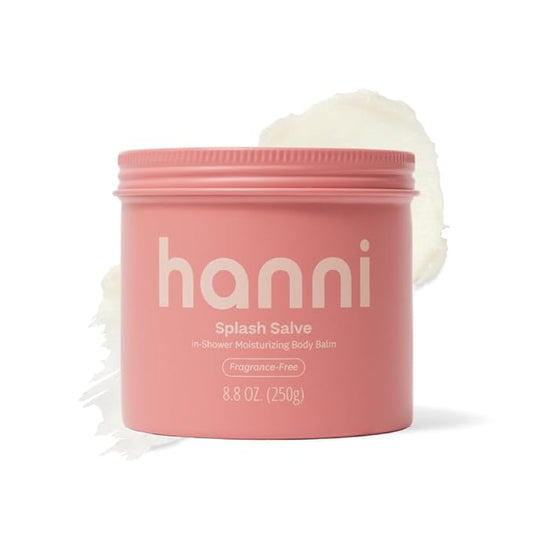 HANNI Splash Salve Body Mask, In-Shower Moisturizer with Coconut, Jojoba, Shea Butter & Glycerin, Deep Conditioning for All Skin Types, FRAGRANCE-FREE, 250 mL / 8.8 oz