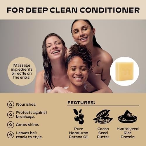NOLE CARE Sustainable Bar Shampoo with Citrus & Batana Oil, for Oily Hair (3 oz) - PH Balanced, Rice Protein Based, Clarifying Shampoo, Sulfate-Free, Plastic-Free