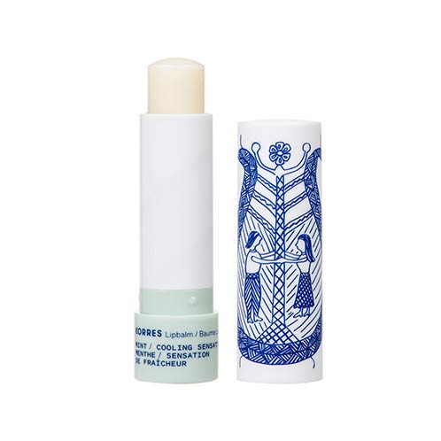 KORRES Balsam Lip Butter Stick Clear Mint, Moisturizing Balm with Greek Hypericum Oil, Nourishing Formula for Smooth Lips, Lightweight Shine, Daily Lip Care, 0.17 oz, Stocking Stuffer